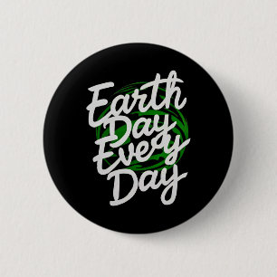 Happy Earth Day Funny Earth Day Kids Toddler Boys  Button