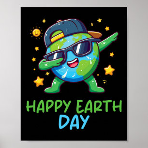 Happy Earth Day Funny Earth Day Kids Toddler Boys Poster