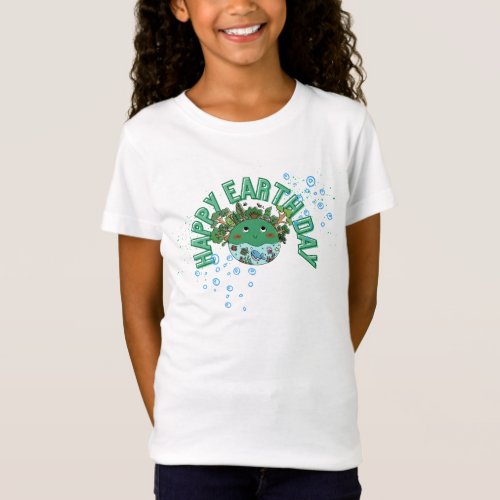 Happy Earth Day Kids T_shirt 