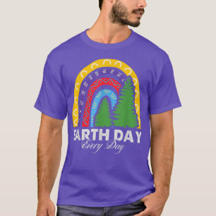 Happy Earth Day Rainbow Cute Earth Lover Kids Todd T-Shirt