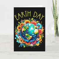 Happy Earth Day Shirt Cute Earth With Floral Earth