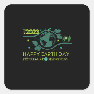 Happy Earth Day Square Sticker