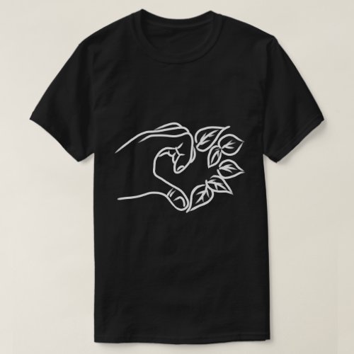 Happy earth day The love hand signal  Design T_Shirt