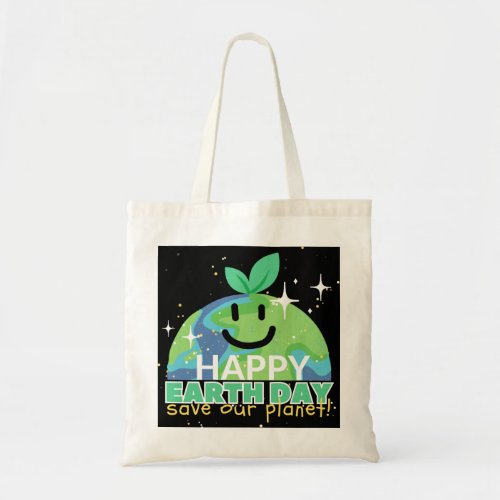  Happy earth day Turn off your light Design Tote Bag