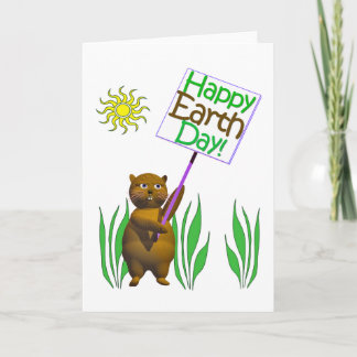 Happy Earthday Hedgehog Card