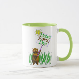 Happy Earthday Hedgehog Mug