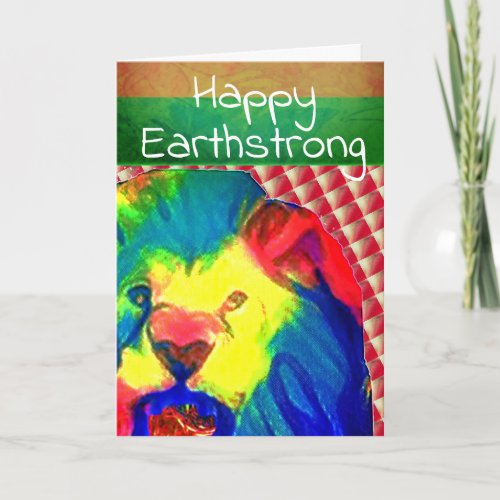 Happy Earthstrong_ Happy Birthday Thank You Card