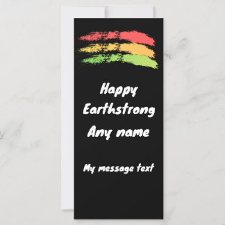 Happy Earthstrong Reggae Birthday Card