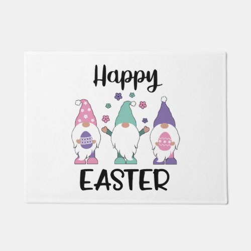 Happy Easter 2020 Gnome Egg Hunt Swea Doormat