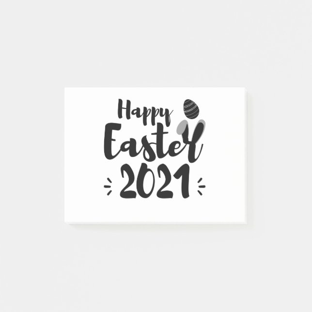 Happy Easter 2021 Funny Quarantine Easter Day 2021 Post-it Notes (Front)