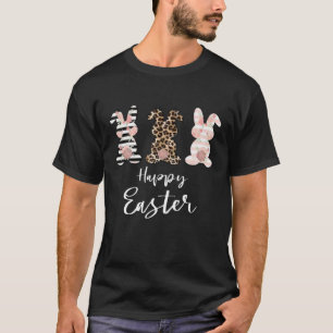 Happy Easter 2022 Funny Bunny Leopard Eggs Hunting T-Shirt