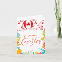 Happy Easter 2024 Greeting Card “Canada”