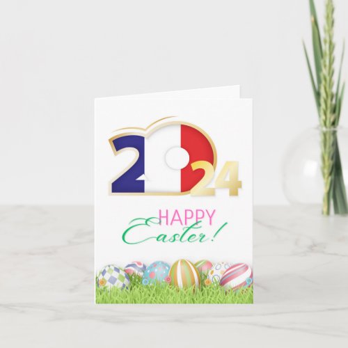 Happy Easter 2024 Greeting Card âœFranceâ