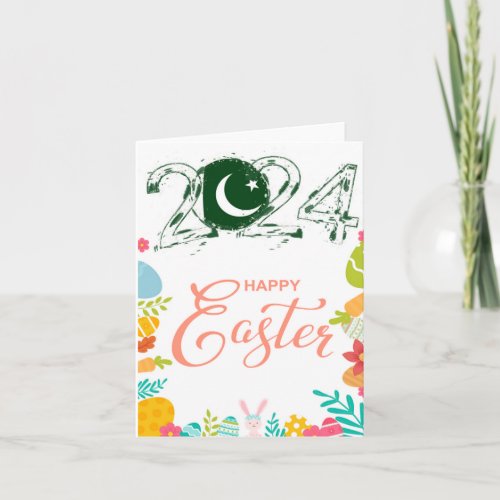 Happy Easter 2024 Greeting Card âœPakistanâ