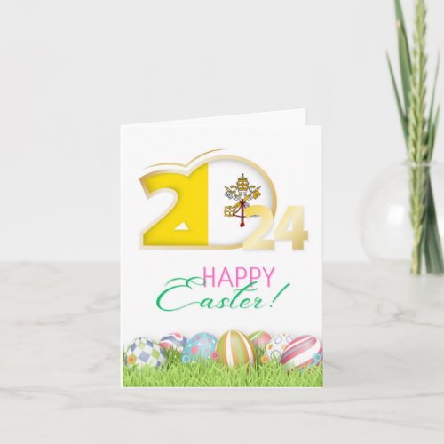 Happy Easter 2024 Greeting Card Vatican City