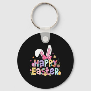 Happy Easter 2025 Cute Bunny Rabbit Easter Day Wom Keychain