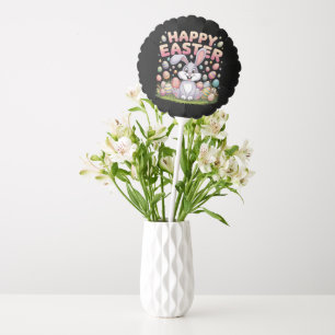Happy Easter 2025 Eggs Bunny Cute Rabbit Balloon