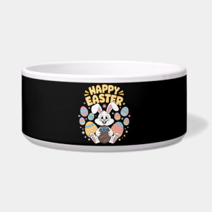 Happy Easter 2025 Eggs Bunny Cute Rabbit Bowl