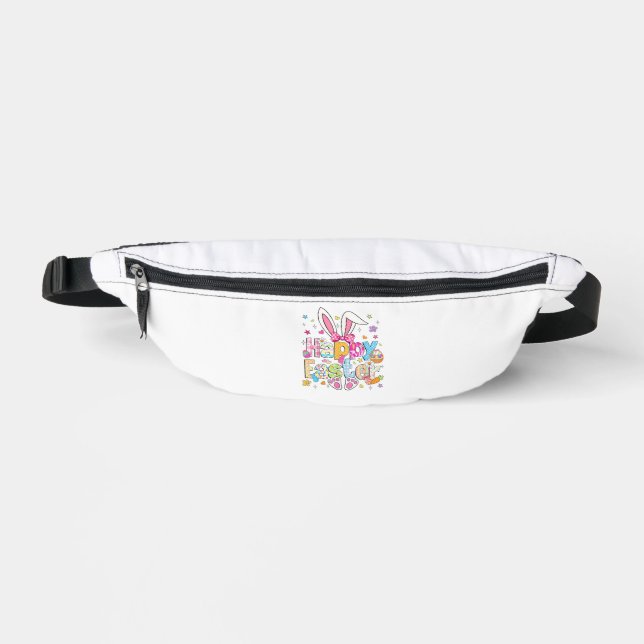 Happy Easter 2026 Cute Bunny Rabbit Easter Day Wom Fanny Pack (Front)