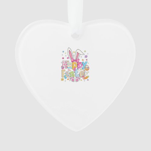 Happy Easter 2026 Cute Bunny Rabbit Easter Day Wom Ornament