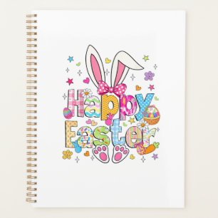 Happy Easter 2026 Cute Bunny Rabbit Easter Day Wom Planner