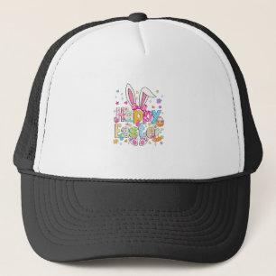 Happy Easter 2026 Cute Bunny Rabbit Easter Day Wom Trucker Hat