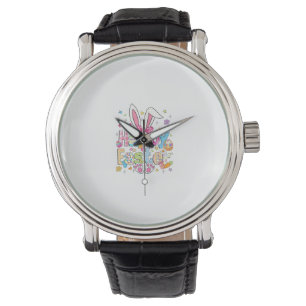 Happy Easter 2026 Cute Bunny Rabbit Easter Day Wom Watch
