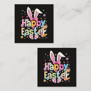 Happy Easter 2026 Cute Bunny Rabbit Enclosure Card