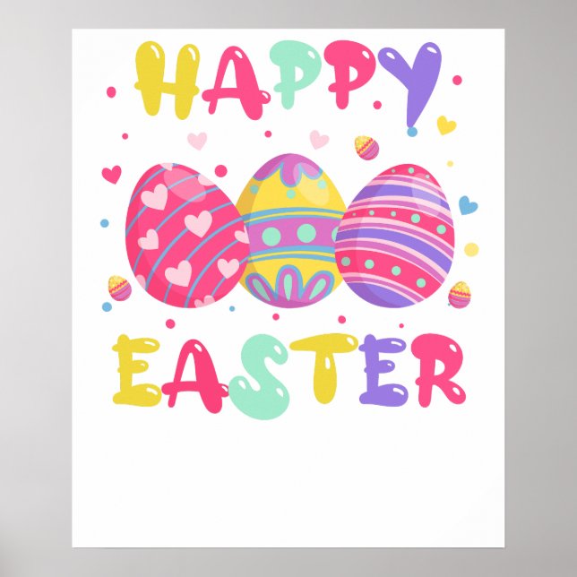 happy easter (3), retro, vintage poster (Front)
