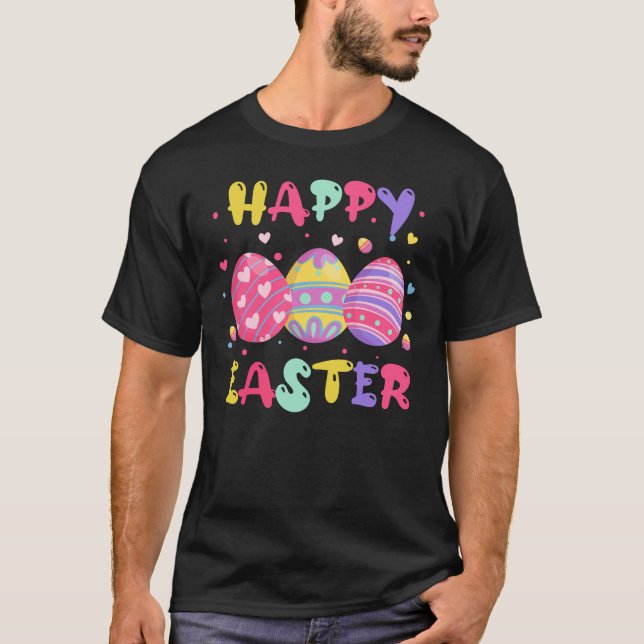 happy easter (3), retro, vintage T-Shirt (Front)