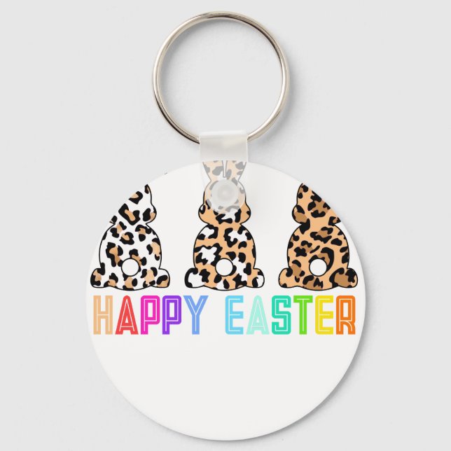 happy easter (5), retro, vintage keychain (Front)