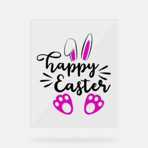 Happy easter acrylic sign