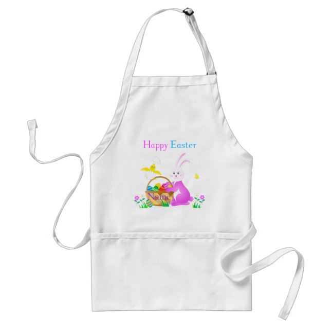Happy Easter Adult Apron (Front)