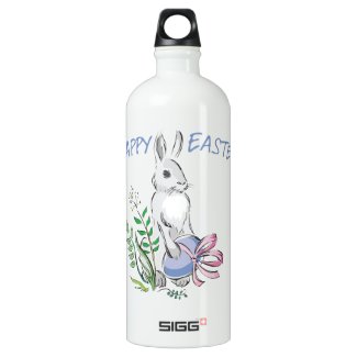 Happy Easter Aluminum Water Bottle