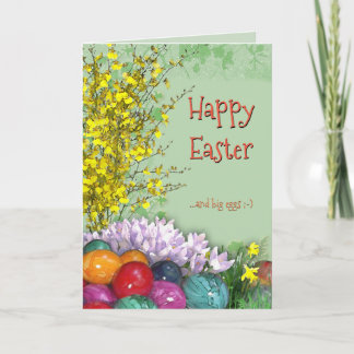 Happy Easter and big eggs ;-) Holiday Card