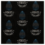 Happy Easter and Easter egg with Argentinian flag Fabric