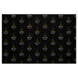 Happy Easter and Easter egg with Ukrainian flag Fabric