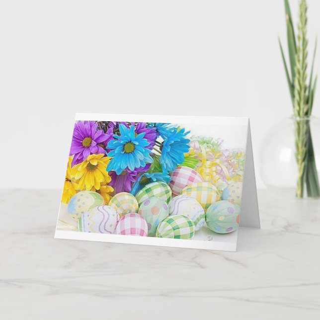 HAPPY **EASTER** AND HAPPY **SPRING** HOLIDAY CARD (Front)