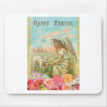 happy easter angel mouse pad