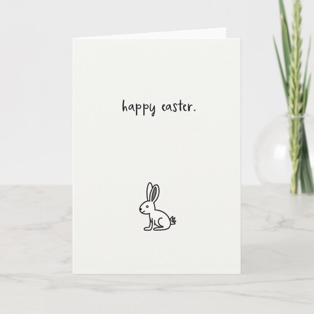 Happy Easter Animal Art Card (Front)