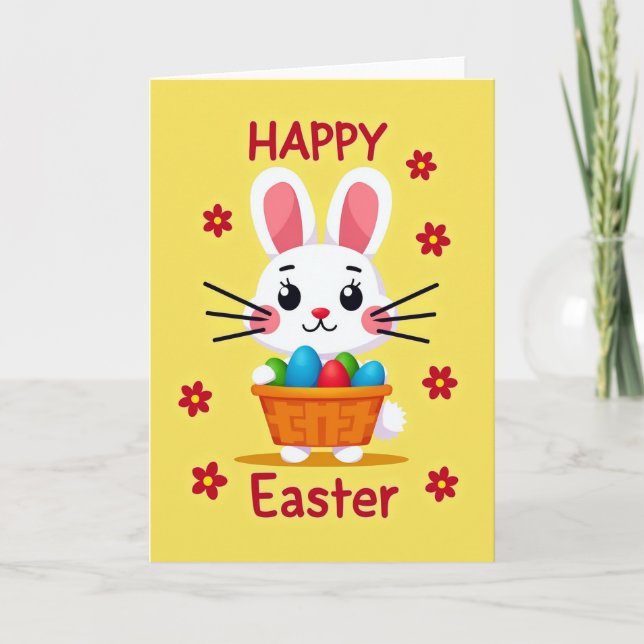Happy Easter Animated Friend Card (Front)