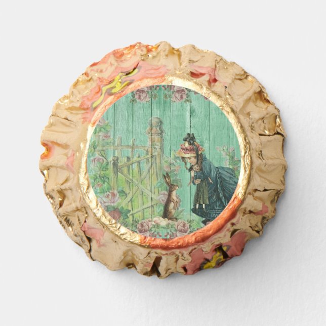 Happy Easter antique picture  Reese's Peanut Butter Cups (Front)