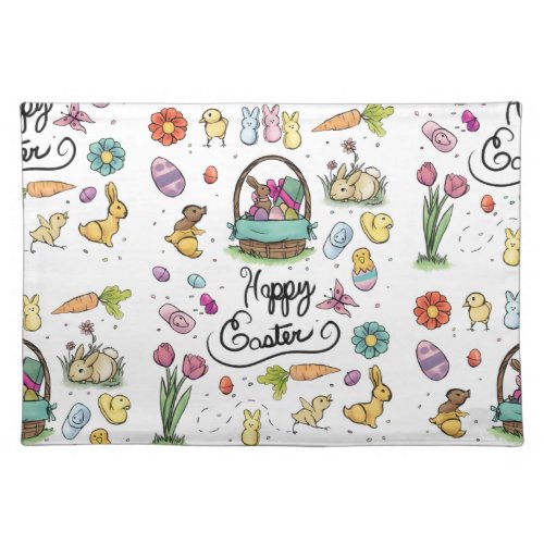 Happy Easter Art Cloth Placemat