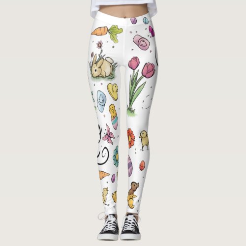 Happy Easter Art Leggings