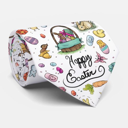 Happy Easter Art Neck Tie