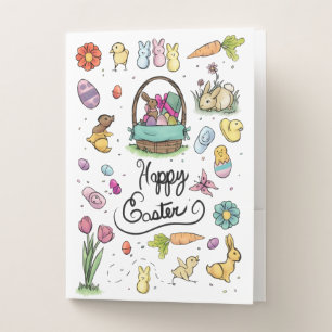 Happy Easter Art Pocket Folder