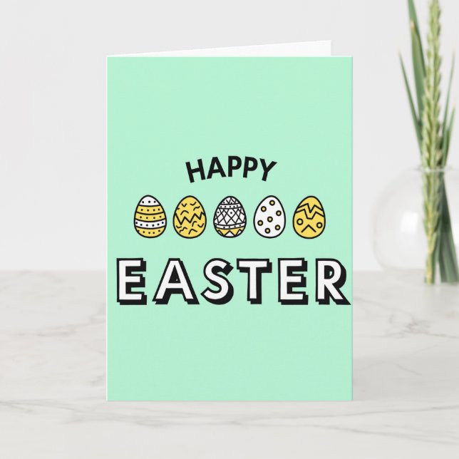 Happy Easter Art Style Card (Front)