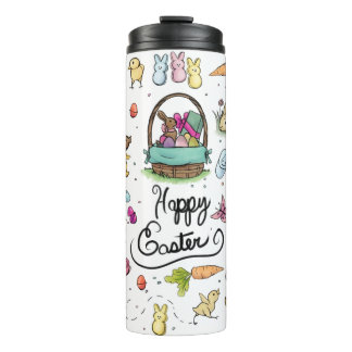 Happy Easter Art Thermal Tumbler