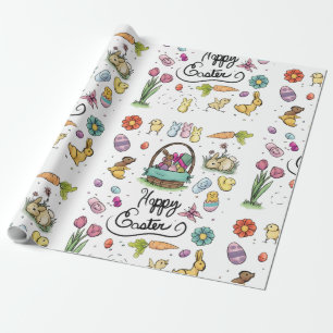 Happy Easter Art Wrapping Paper