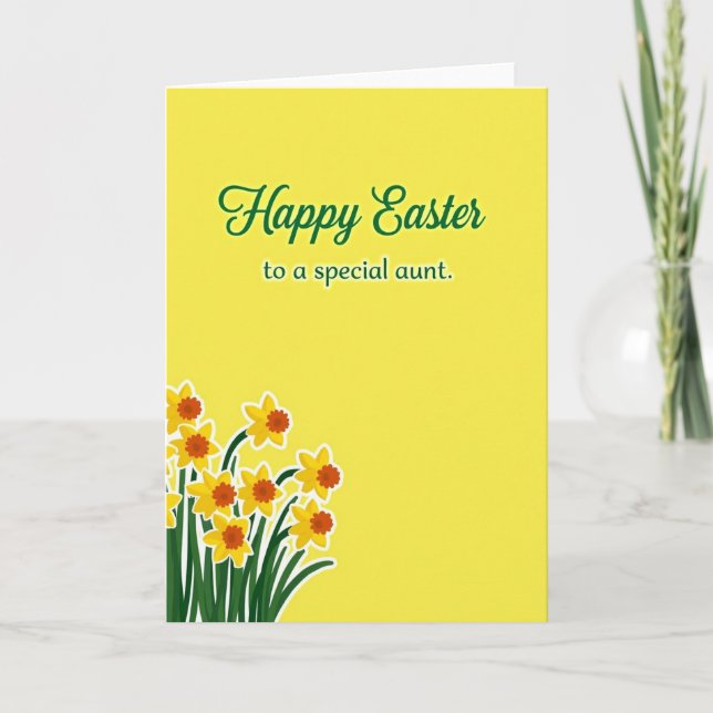 Happy Easter Aunt Greeting Card (Front)